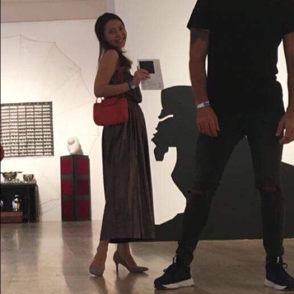 Longchamp mini leather bag